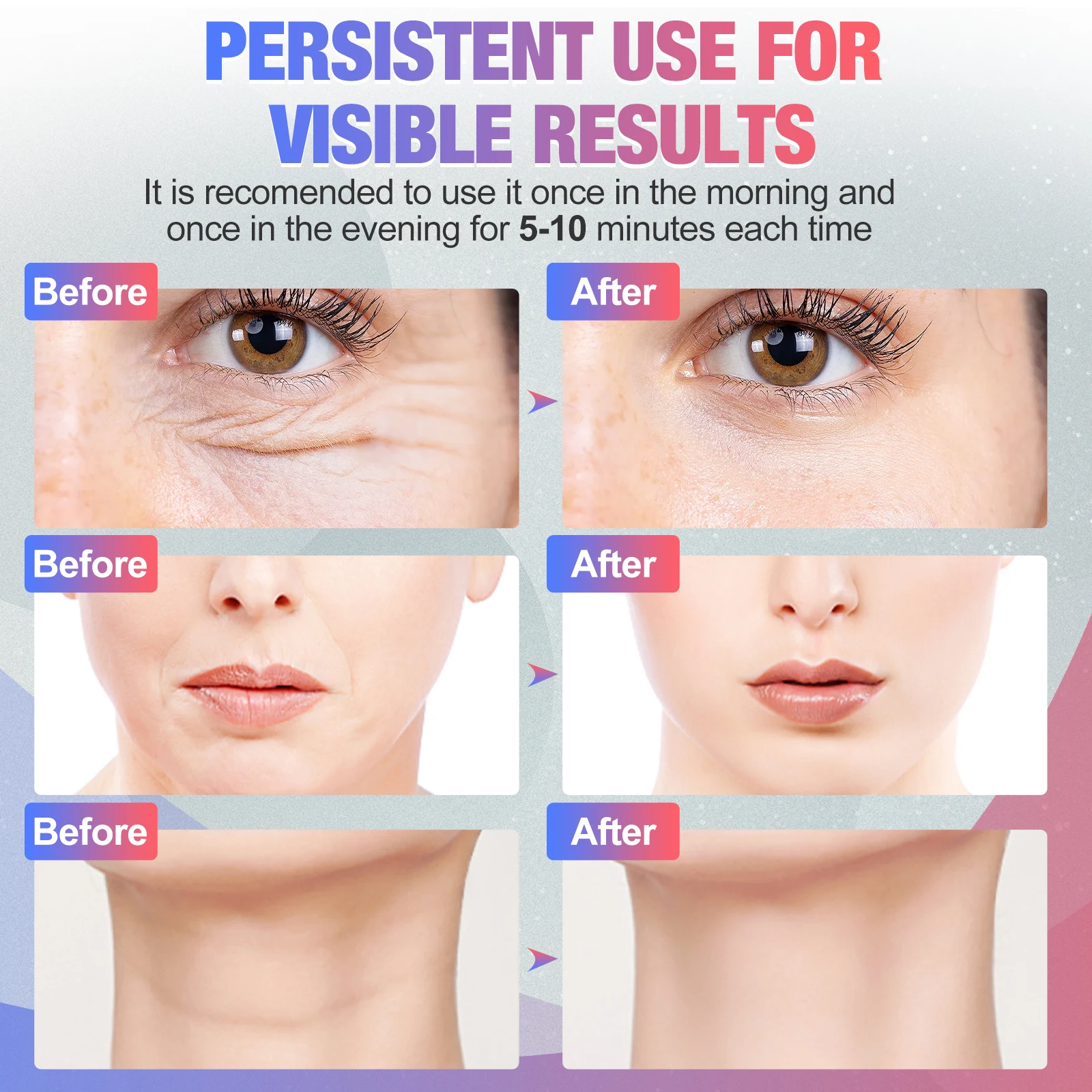 Portable Anti-Wrinkle Beauty Machine for Face Lifting & Skin Rejuvenation